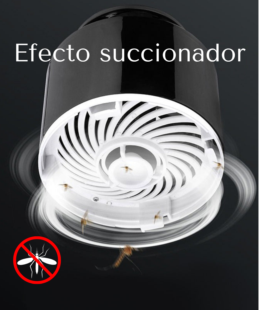 Lámpara antimosquitos por succión